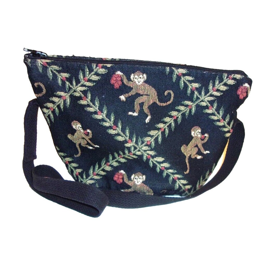 Monkeys Doodle Bags  Shoulder Bag Coconuts Canvas Lightweight USA